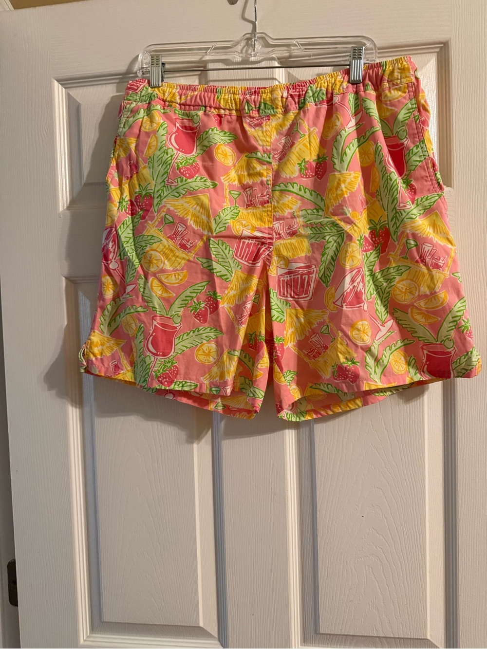 Lilly Pulitzer Pink Tropical Cocktail Print Shorts
